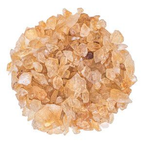 1/2 lb Raw Crushed Citrine Crystal Pieces Golden Yellow Gemstones Rough Gem Rock